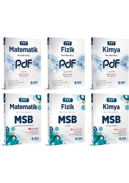 TYT 2023 Matematik + Fizik + Kimya PDF + MSB Seti 6 Kitap