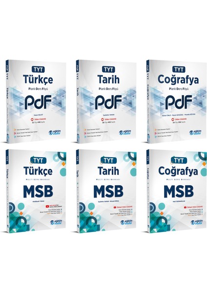 TYT 2023 Türkçe + Tarih + Coğrafya PDF + MSB Seti 6 Kitap
