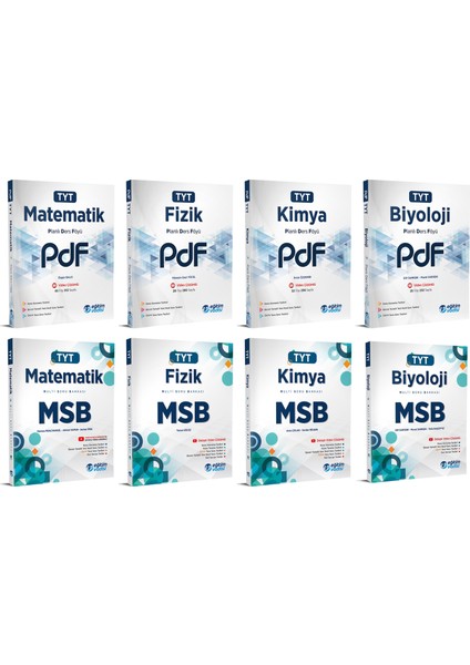 TYT 2023 Matematik + Fizik + Kimya + Biyoloji PDF + MSB Seti 8 Kitap
