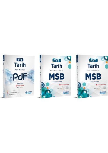 TYT AYT 2023Tarih PDF + MSB Seti 3 Kitap