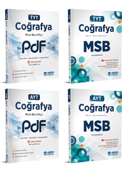 TYT AYT 2023 Coğrafya PDF + MSB Seti 4 Kitap
