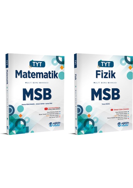 TYT 2023 Matematik + Fizik MSB Multi Soru Bankası Seti 2 Kitap