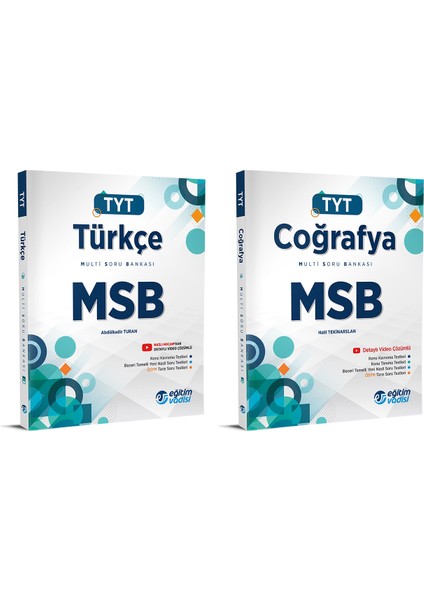 TYT 2023 Türkçe + Coğrafya MSB Multi Soru Bankası Seti 2 Kitap