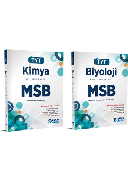 TYT 2023 Kimya + Biyoloji MSB Multi Soru Bankası Seti 2 Kitap