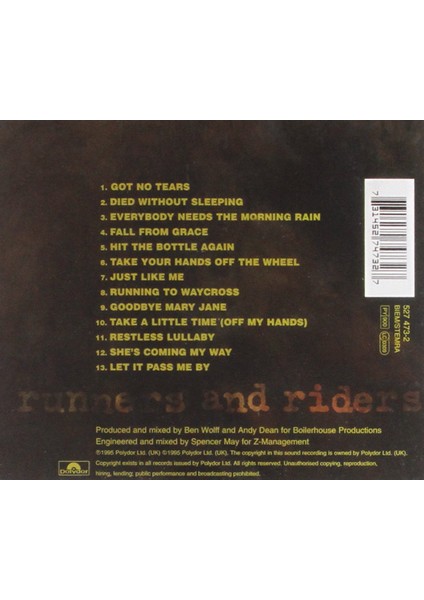 The Steamboat Band – Runners And Riders CD