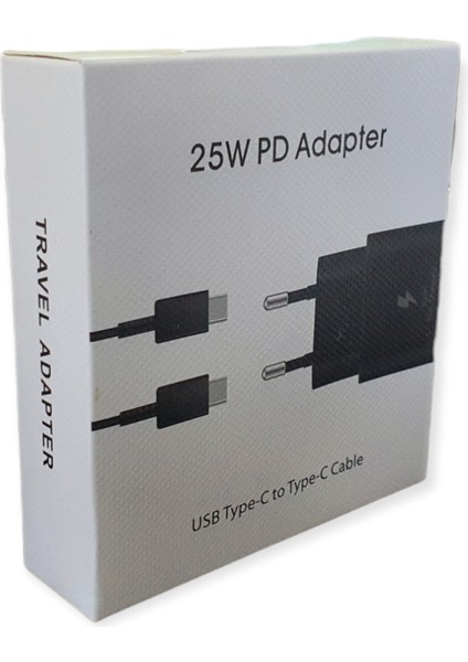 Samsung Uyumlu 25W Type-C To Type-C Süper Hızlı Pd Şarj Seti