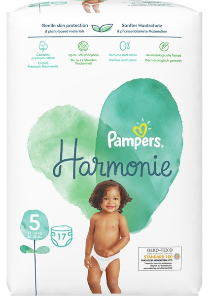 Pampers Harmonie Bebek Bezi Beden:5 (11-16KG) Junior 34 Adet Süper Ekonomik Pk fiyatları