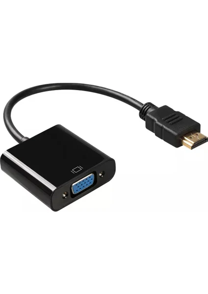 HDMI To VGA Dönüştürücü Çevirici Ekran Görüntü Aktarıcı Monitör Görüntü Analog Adaptör