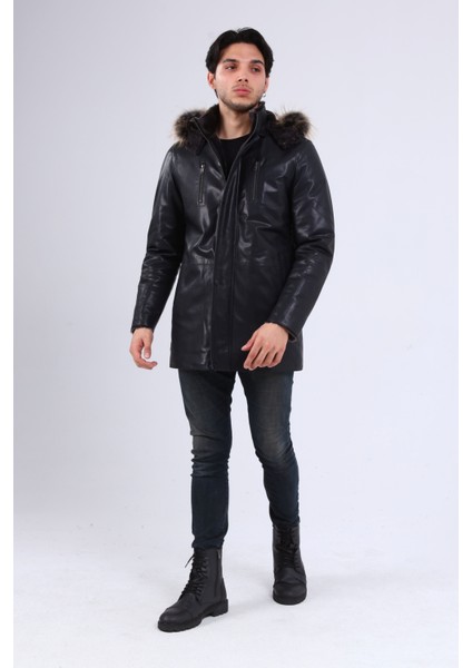 Erkek Deri Içi Kürklü Kaban modelleri