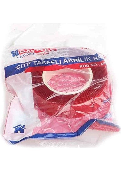 Çift Taraflı Silikonlu Akrilik Süper Güçlü Montaj Bandı 18 mm x 2 mt fiyatları