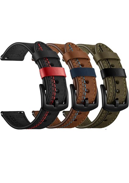 Honor Watch Gs Pro (22MM) Için Renkli Suni Deri Kayış-Kordon fırsatları