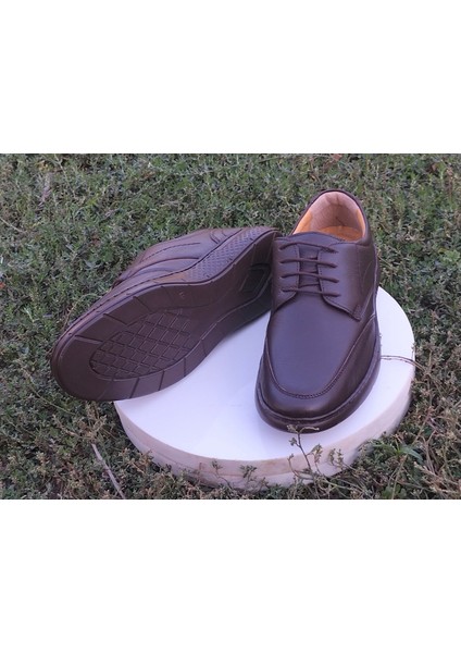 Deri Ortopedik Diabet Erkek Baba Yumuşak Ayakkabı