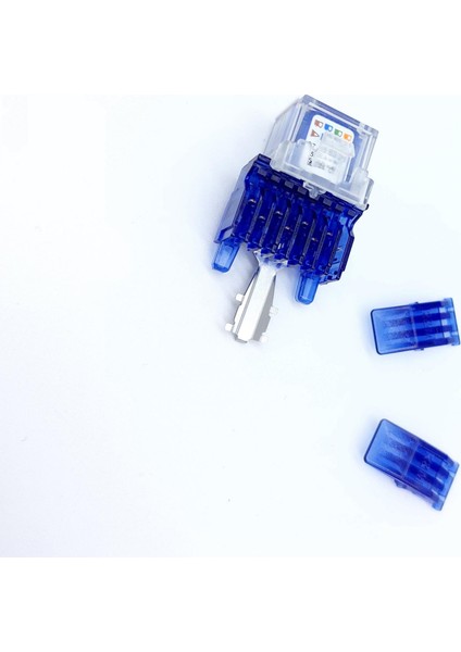 Keystone Jack Utp Cat6 90 D Blue-Red