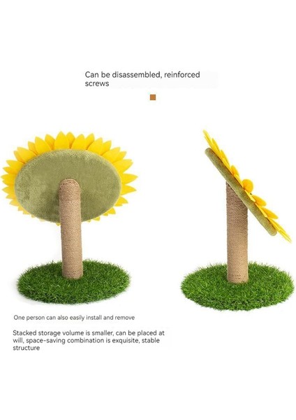 Ayçiçeği Yuvarlak Kedi Tırmalama Oyuncağı (Yurt Dışından)