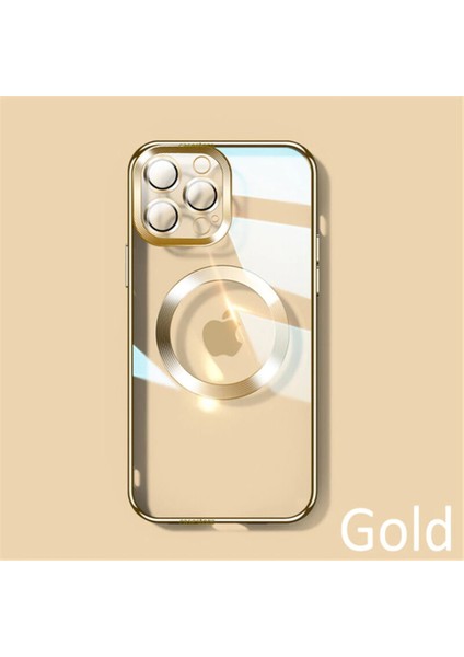 Apple Iphone 13 Pro Max Kılıf Kamera Koruma Çıkıntılı Magnetik Magsafe Şarj Tutucu Case