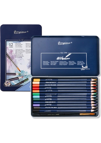 Giogione 12'li Suluboya Kalemi - Çok Renkli (Yurt Dışından)