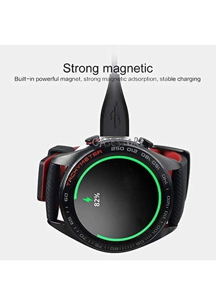 Huawei Watch Gt Gt2 - Honor Watch Magic Şarj Kablosu Adaptör Siyah 1000CM Magic/magic Watch 2/magic Watch Dream/gs Pro