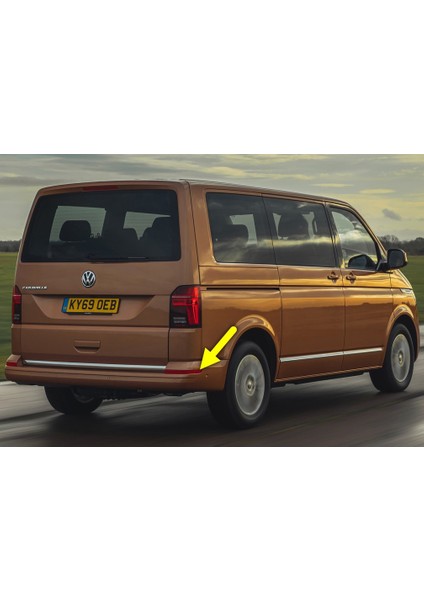 Vw Volkswagen Caravelle T6.5 2020-2022 Sağ Arka Tampon Köşe Reflektör Yansıtıcı Kedi Gözü 7E0945106E