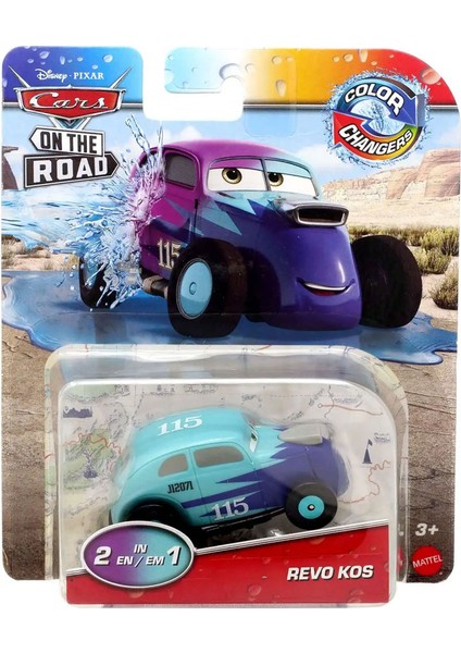 Disney Pixar Cars Renk Değiştiren Araçlar - On The Road - Revo Kos HDN01