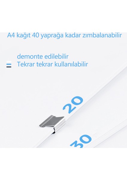 Goodtool 1 Adet Kağıt Tutacağı + 157 Adet Itmeli Metal Klips - Mavi (Yurt Dışından)