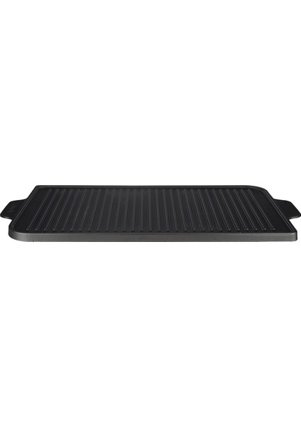 Döküm Dikdörtgen Izgara Çift Yön Hot Plate Döküm Demir Yekpare Çift Kulplu Ölçü 26x47cm.