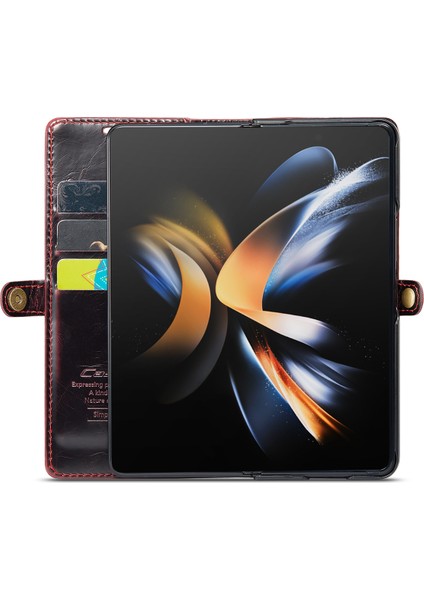 Retro Tarzı Cüzdan Kılıf Samsung Galaxy Z Fold4 ile Uyumlu indirimleri