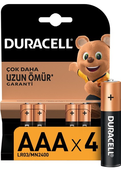AAA İnce Kalem Pil 4'lü