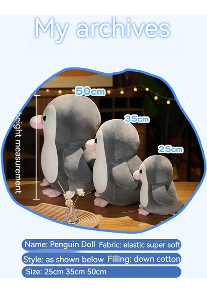 Sevimli Penguen Bebek Peluş Oyuncak Uyku Yastığı (Yurt Dışından)