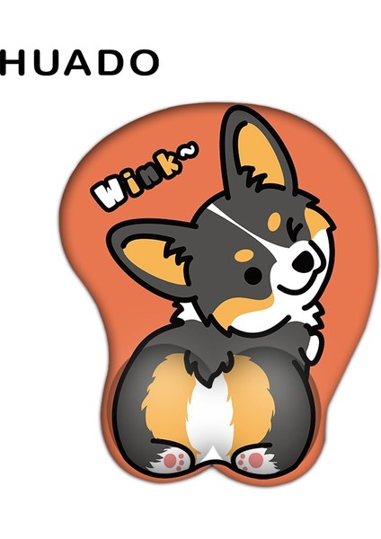 Sevimli Corgi Köpek Jel Ergonomik Mouse - Çok Renkli (Yurt Dışından)