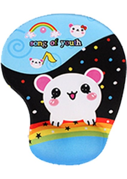 Kaymaz Yumuşak Silikon Sevimli Karikatür Anime 3D Mouse Pad - Çok Renkli (Yurt Dışından)