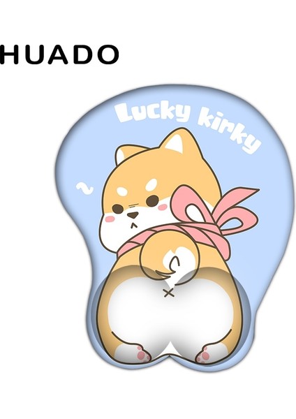 Sevimli Corgi Köpek Jel Ergonomik Mouse - Çok Renkli (Yurt Dışından)