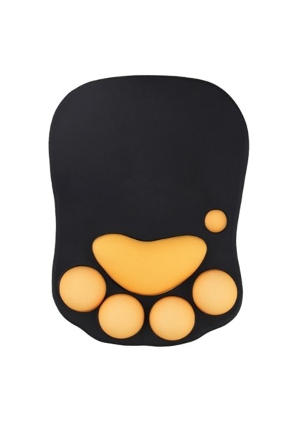 Yumuşak Silikon Sevimli Kedi 3D Mouse Pad - Siyah (Yurt Dışından)