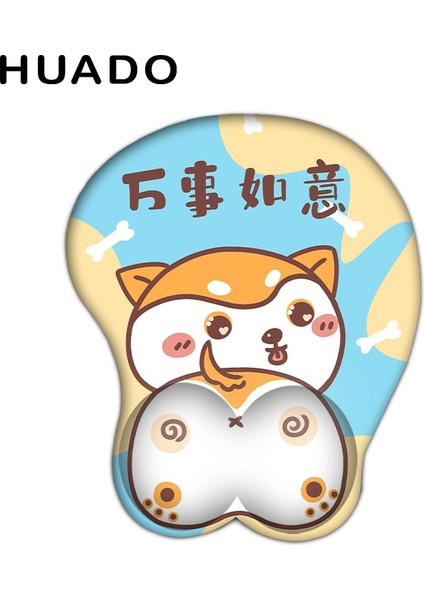 Sevimli Corgi Köpek Jel Ergonomik Mouse - Çok Renkli (Yurt Dışından)