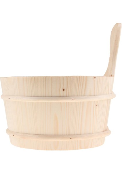 Sauna Ahşap Kova Plastik Astar 4l Hacim Pürüzsüz Yüzey Beyaz Çam(Yurt Dışından) fiyatları
