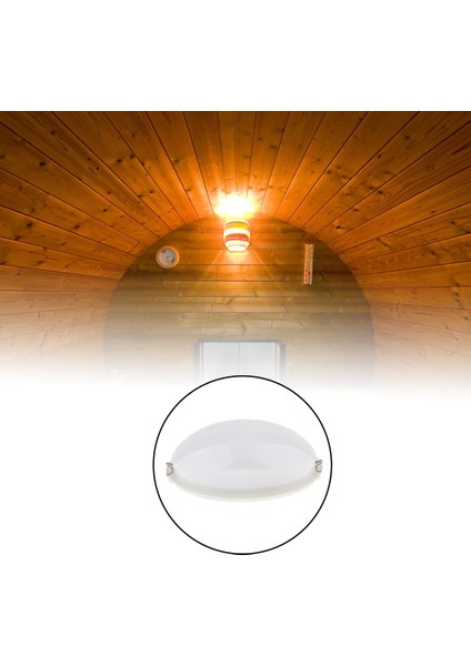 1 Adet Oval Geçirmez Buhar Geçirmez Sauna Buhar Odası Hafif Abajur Koruyucusu Yeni fırsatları