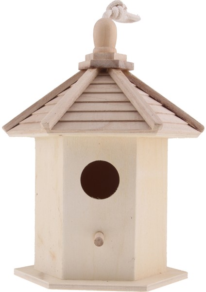 Yuvarlak Şekilli Giriş Deliği ile Asma Ahşap Kuşlar Yuvalama Kutu Evi fiyatları