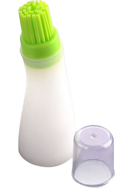 Isıya Dayanıklı Izgara Yağ Şişesi Fırçası Silikon Barbekü Basting Fırçaları Yeşil