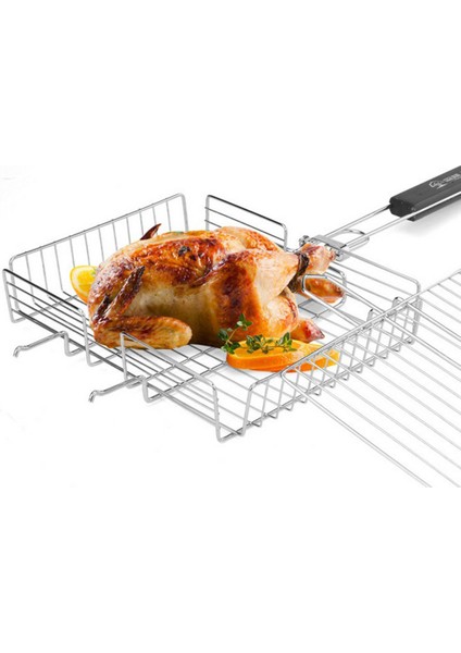Barbekü Barbekü Izgara Sepet Balık Mısır Tavuk Eti, Paslanmaz Çelik Için fırsatları