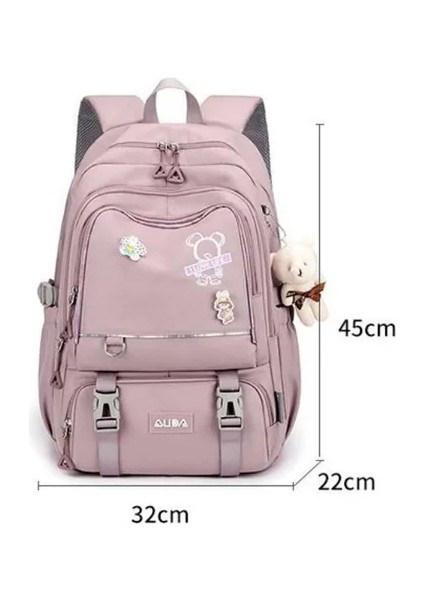 Çok Bölmeli Büyük Kapasiteli Sırt Çantası - Mor (Yurt Dışından) fırsatları