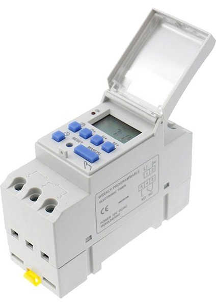 24V Dc Dijital Zaman Anahtarı Elektronik Zamanlayıcı LCD Güç Rölesi Programlanabilir