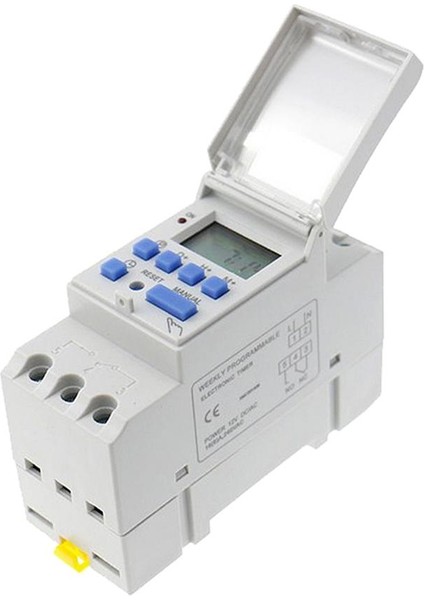 24V Dc Dijital Zaman Anahtarı Elektronik Zamanlayıcı LCD Güç Rölesi Programlanabilir