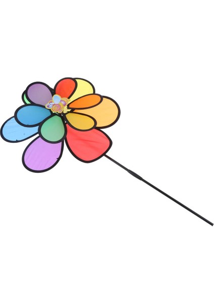 Çift Yel Değirmeni Bahçe Süsü Rüzgar Spinner Whirligig Çocuk Oyuncakları fırsatları
