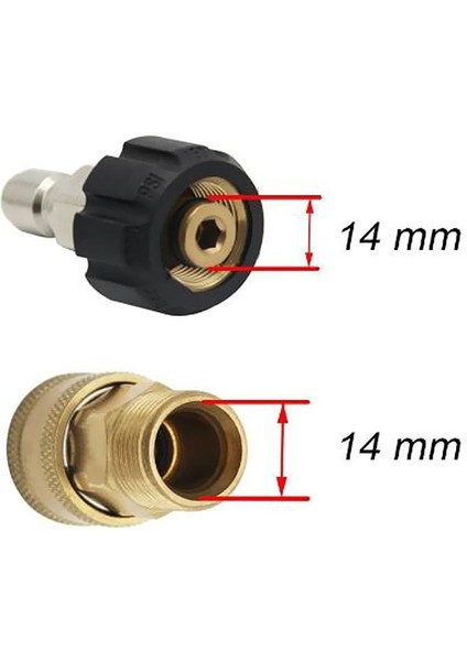 1 Adet Hızlı Serbest Bırakma Adaptörü M22 Ila 1/4 '' Erkek Basınç Yıkayıcı Konnektörü fiyatları