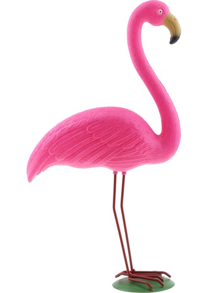 Ayakta Pembe Gölet Flamingo Plastik Bahçe Parti Süsleri Dekorasyonu