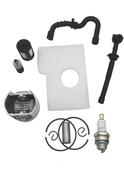38MM Piston Halka Kiti ve Yakıt Hattı Filtre Buji Stıhl 018 MS180 Için indirimleri