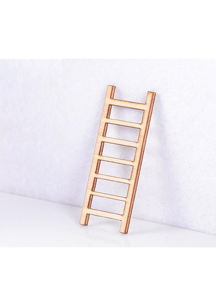 10 Adet Küçük Ahşap Merdivenler Mikro Peyzaj Süslemesi Azaltıcı Zanaat Diy Dekor modelleri