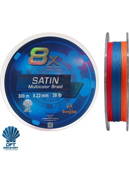 Bojin 8x Satin M.color Ip Misina 0.22 mm 300 M