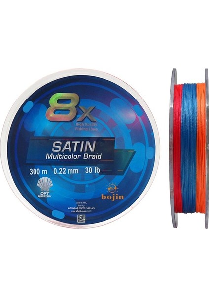 Bojin 8x Satin M.color Ip Misina 0.22 mm 300 M