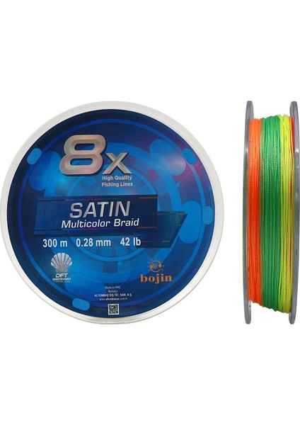 Dft Bojin 8x Satin M.color Ip Misina 0.28 mm 300 M