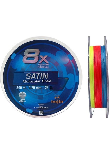 Bojin 8x Satin M.color Ip Misina 0.20 mm 300 M